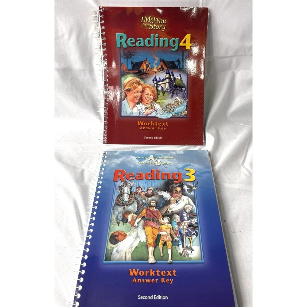 BJU Press Reading 3 & 4 Worktext Answer Key second edition
